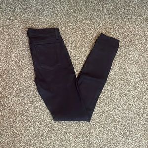 J Brand Lacquered Super Skinny Jeans